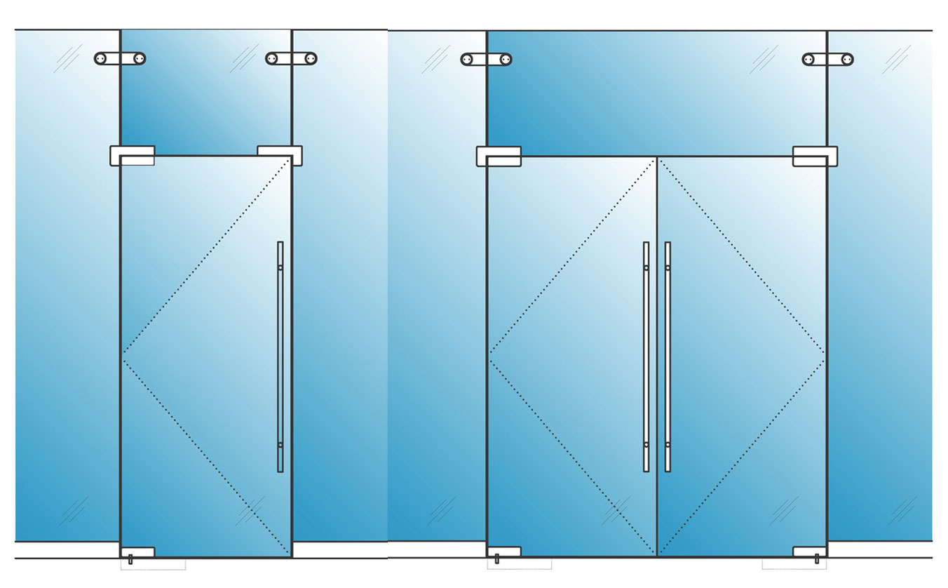 Pivot Frameless Swing Door