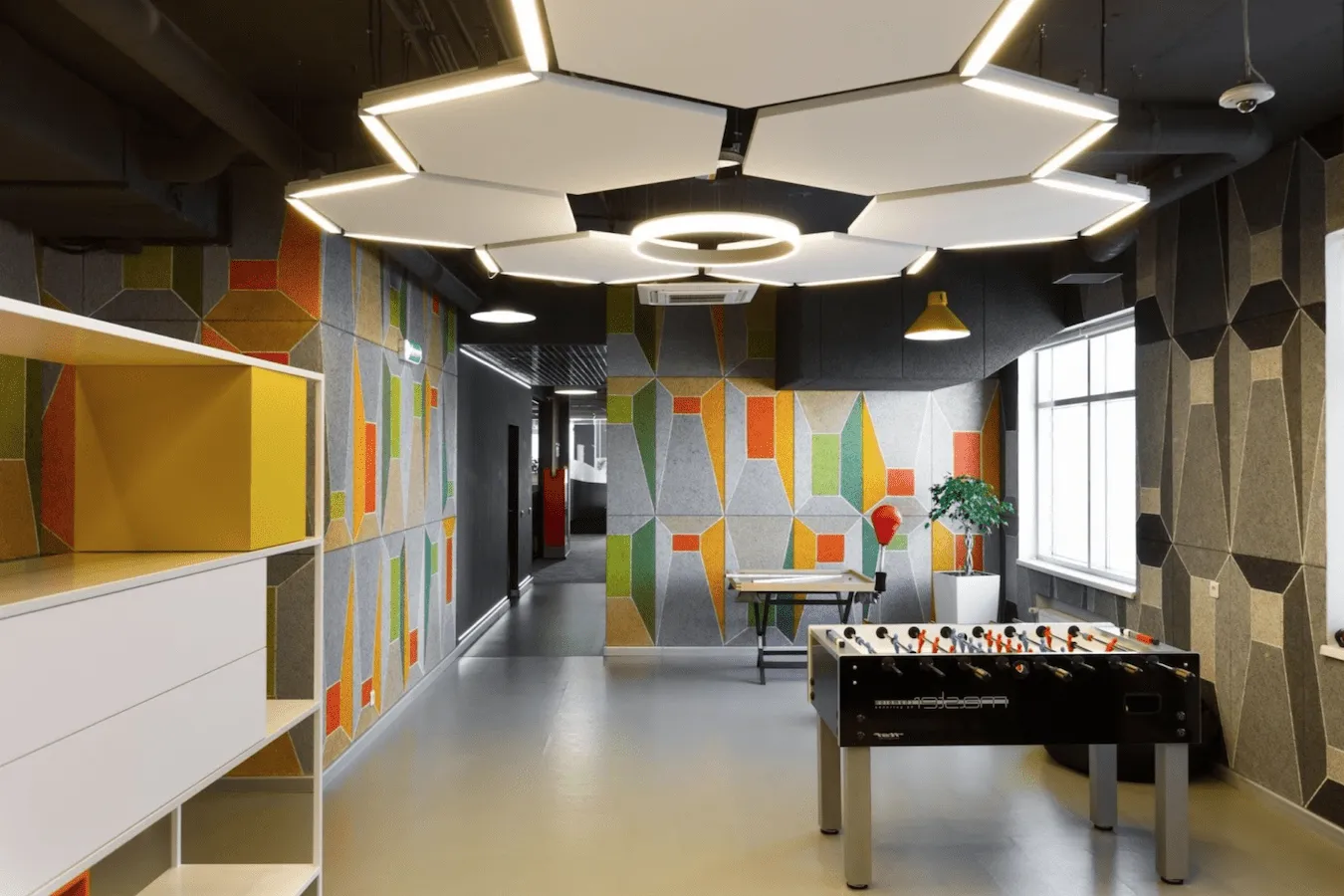 Go geometric with office interior design inspiration