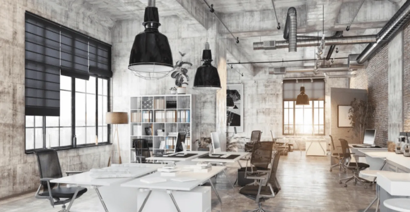 Soft brown walls and natural wood elements encourages productivity