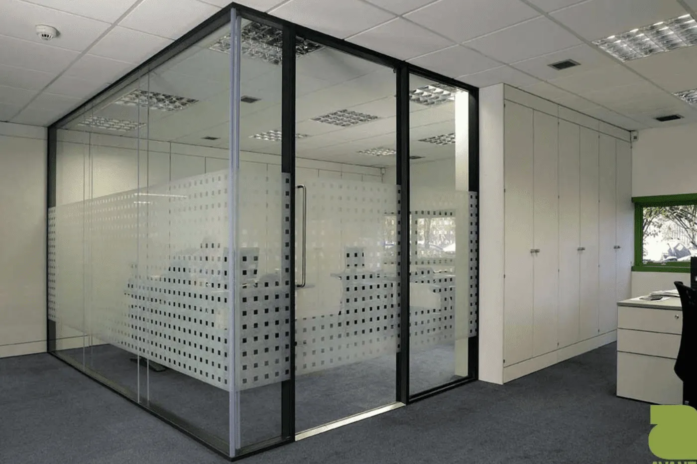 Glass pocket door is a unique commercial interior door