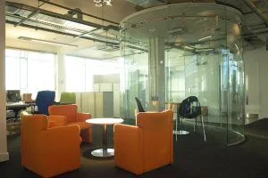Single Glazed Frameless Glass Wall Partition Gallery 7