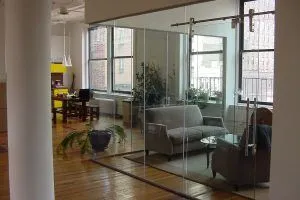 Single Glazed Frameless Glass Wall Partition Gallery 11