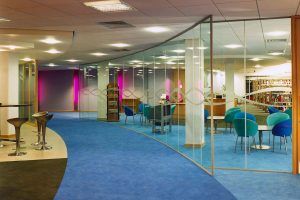 Single Glazed Frameless Glass Wall Partition Gallery 2