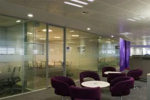 Acoustic Frameless Glass Wall Partition System Gallery 3