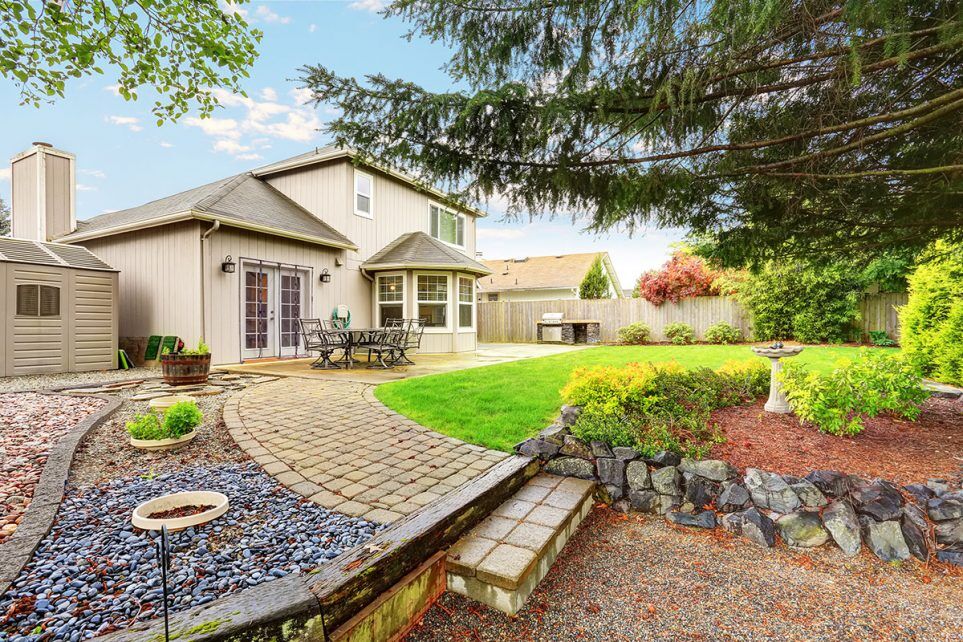 Cozy Patio Area With Concrete