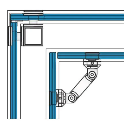 90 Corner With Stainless Steel Tube Support