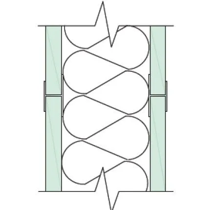 Solid Partition Straight Joint Vertical