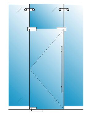 Pivot Glass Door