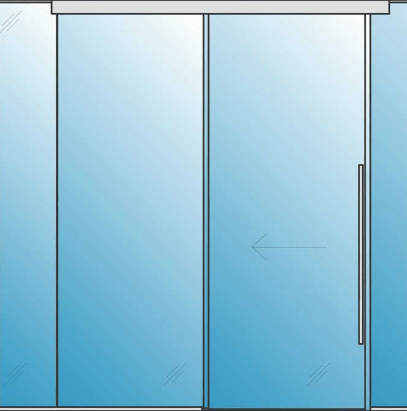 Automatic sliding door - Office cubicles with doors