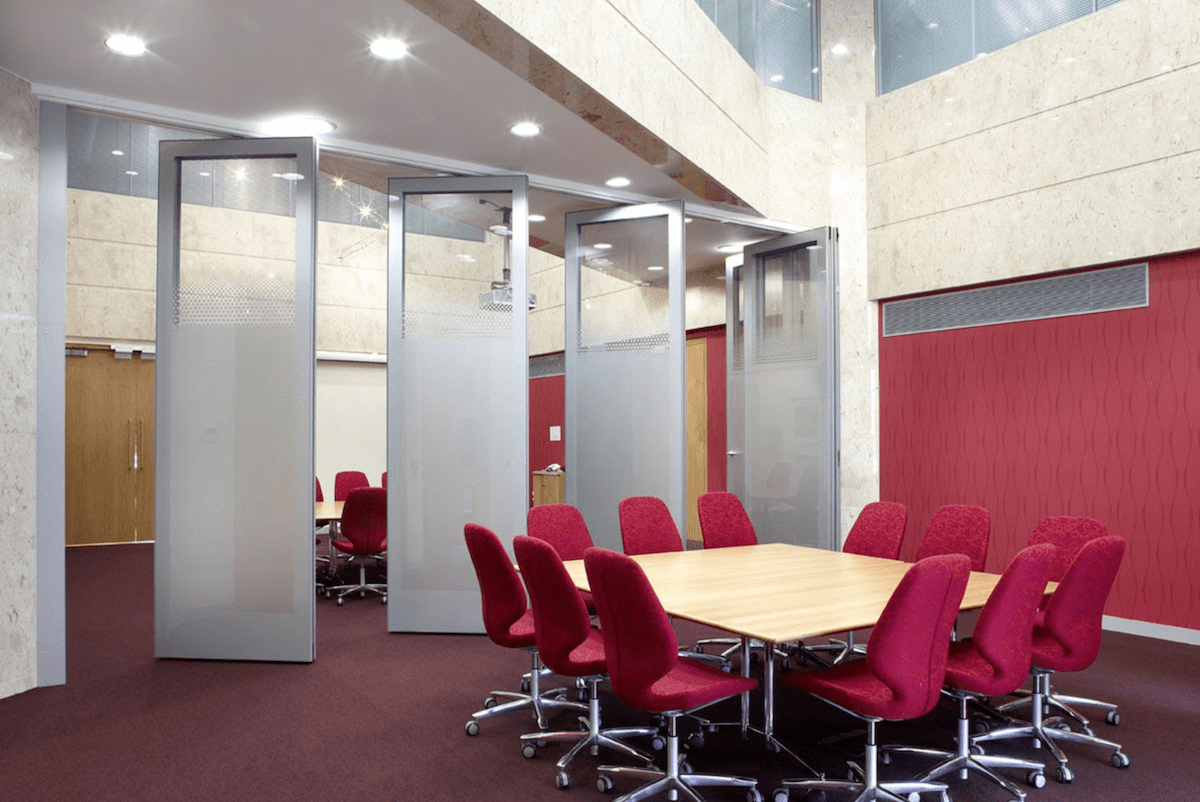 Conference Centers - Open Commercial Folding Glass Doors