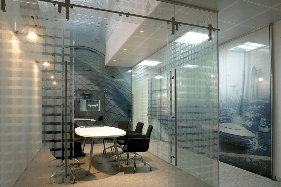 Modern Glass Barn Doors