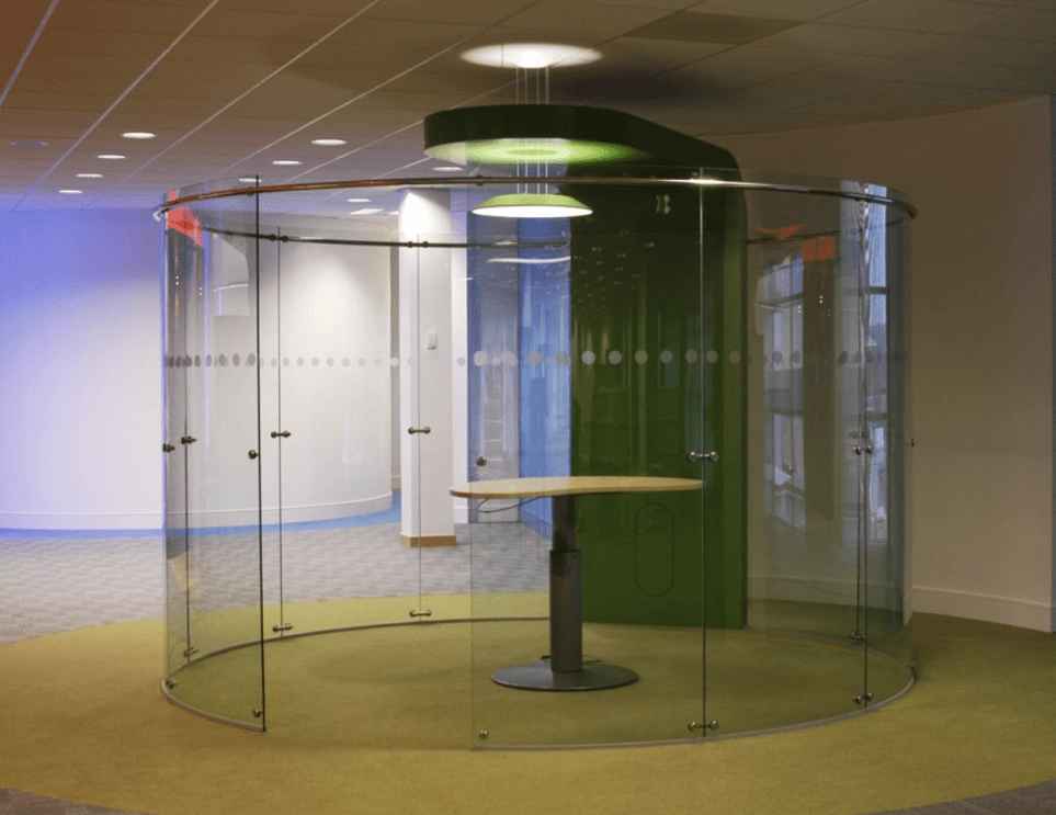 Tempered glass wall panels