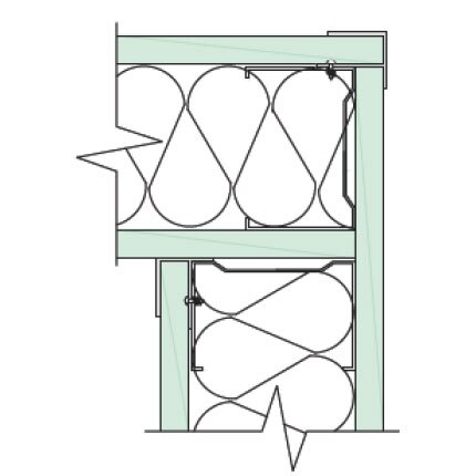 Solid Partition 90 Corner