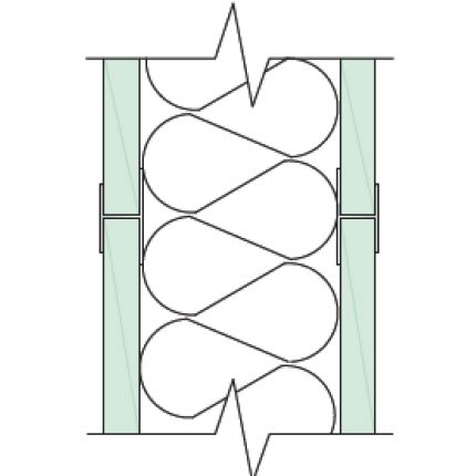 Solid Partition Straight Joint Vertical