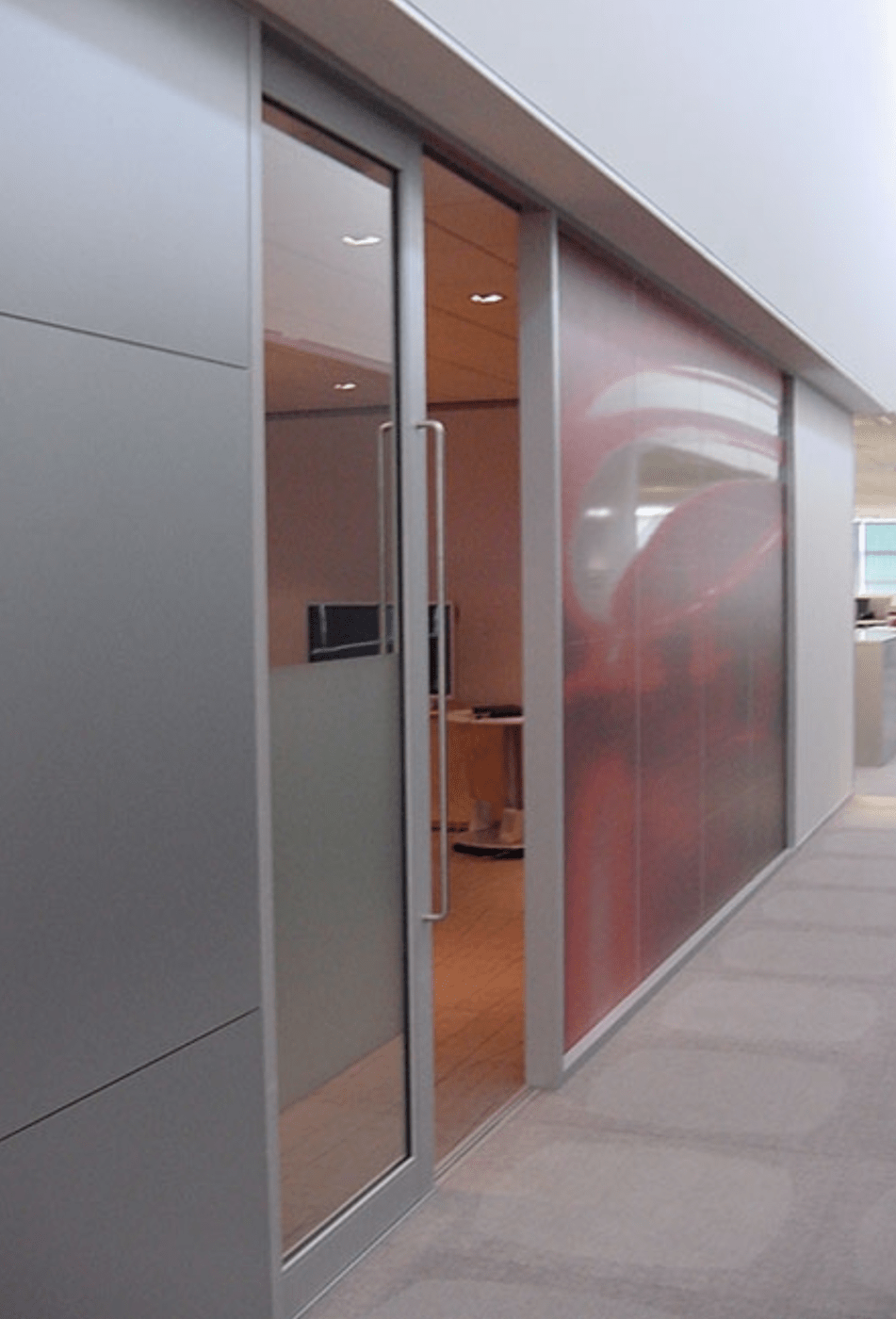 Pocket sliding door - Office cubicles with doors