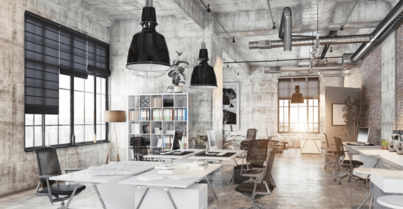 Soft brown walls and natural wood elements encourages productivity
