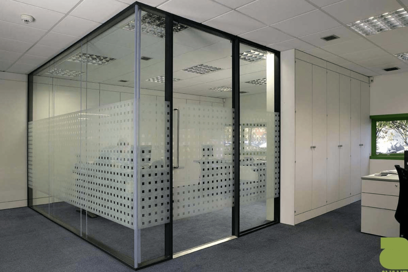Glass pocket door is a unique commercial interior door