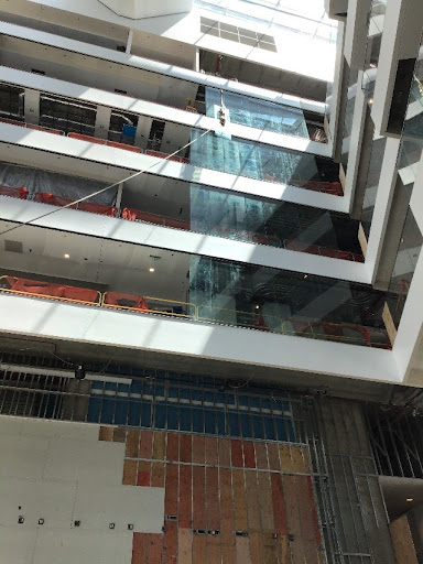Glass Walls That Line the Atrium