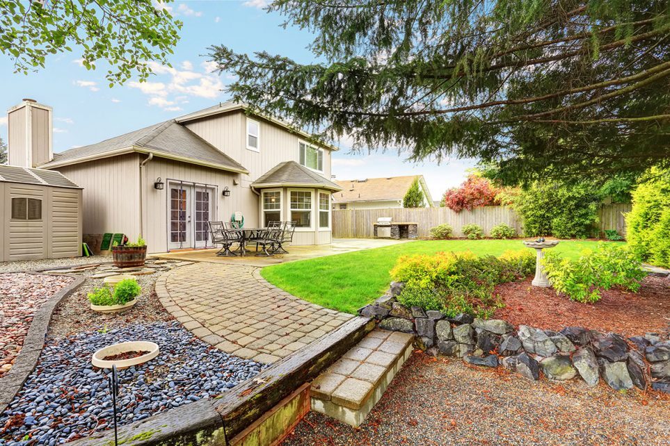 Cozy Patio Area With Concrete