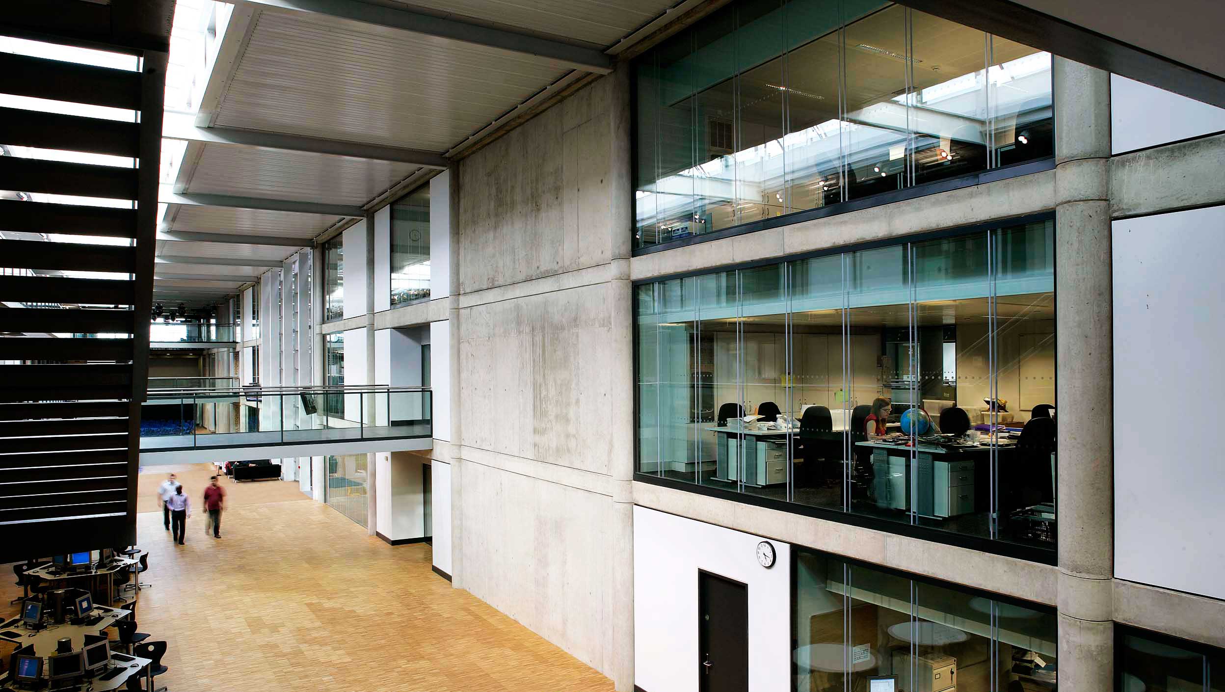 Glass Walls to Break up Concrete Architecture