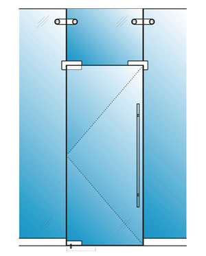 Pivot Glass Door