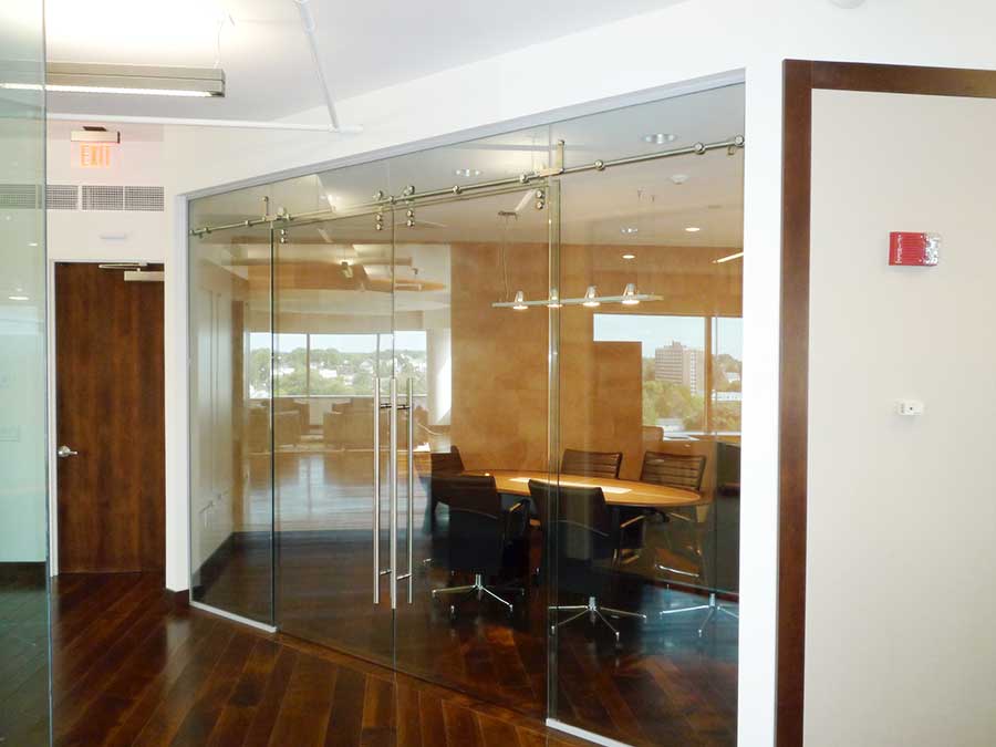 Maximize Office Space With Modern Glass Barn Doors