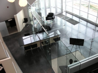 Freestanding Glass Wall Partition Gallery 5