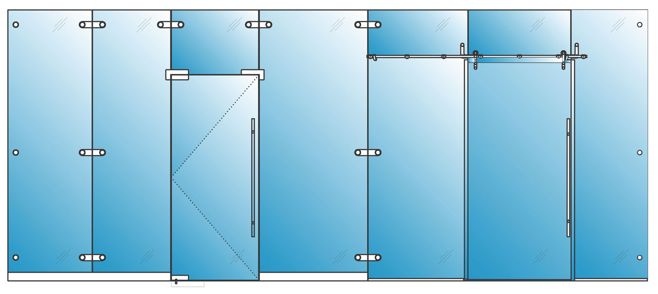 Lunar LCD Privacy Smart Switchable Glass Elevation