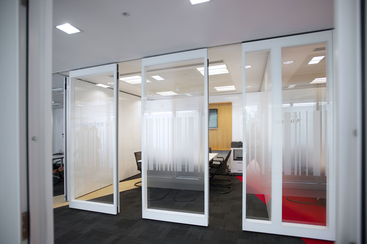  Moveable  Double Glazed Glass Wall  Avanti Systems  USA