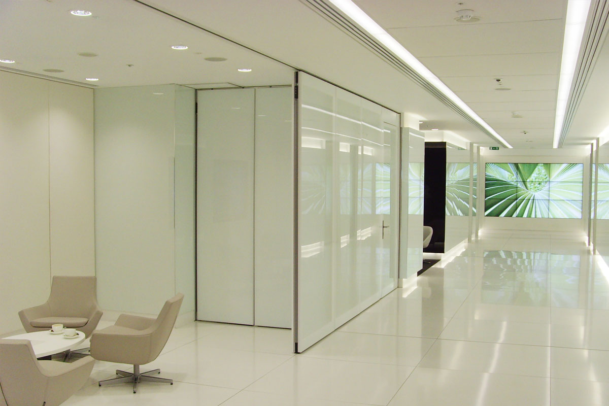 Create multi-use spaces with foldable partition walls