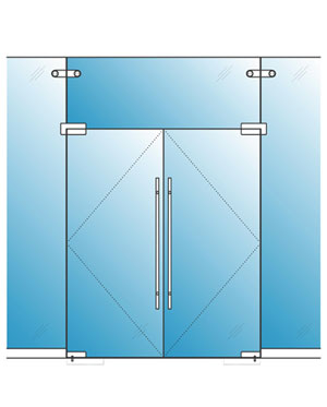 Pivot Glass Door (Pair)