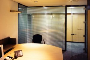 Acoustic Frameless Glass Wall Partition System Gallery 1
