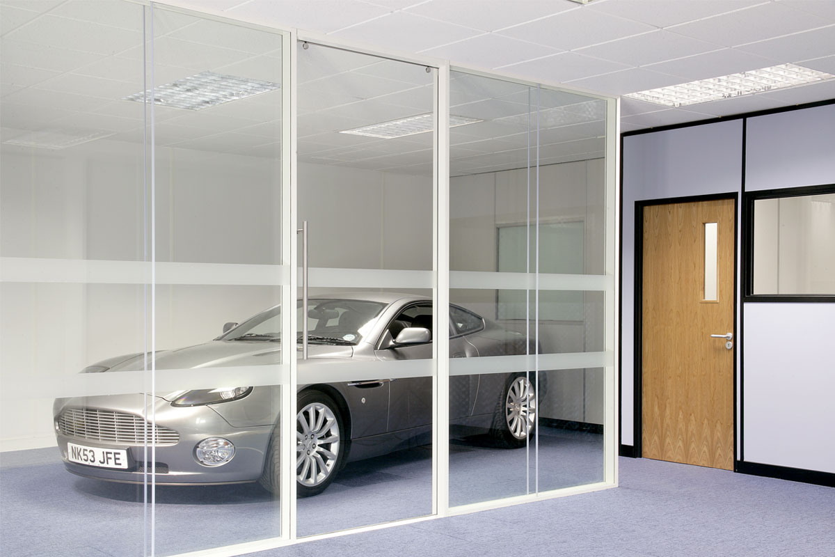 Acoustic Frameless Glass Wall Partition System Gallery 5