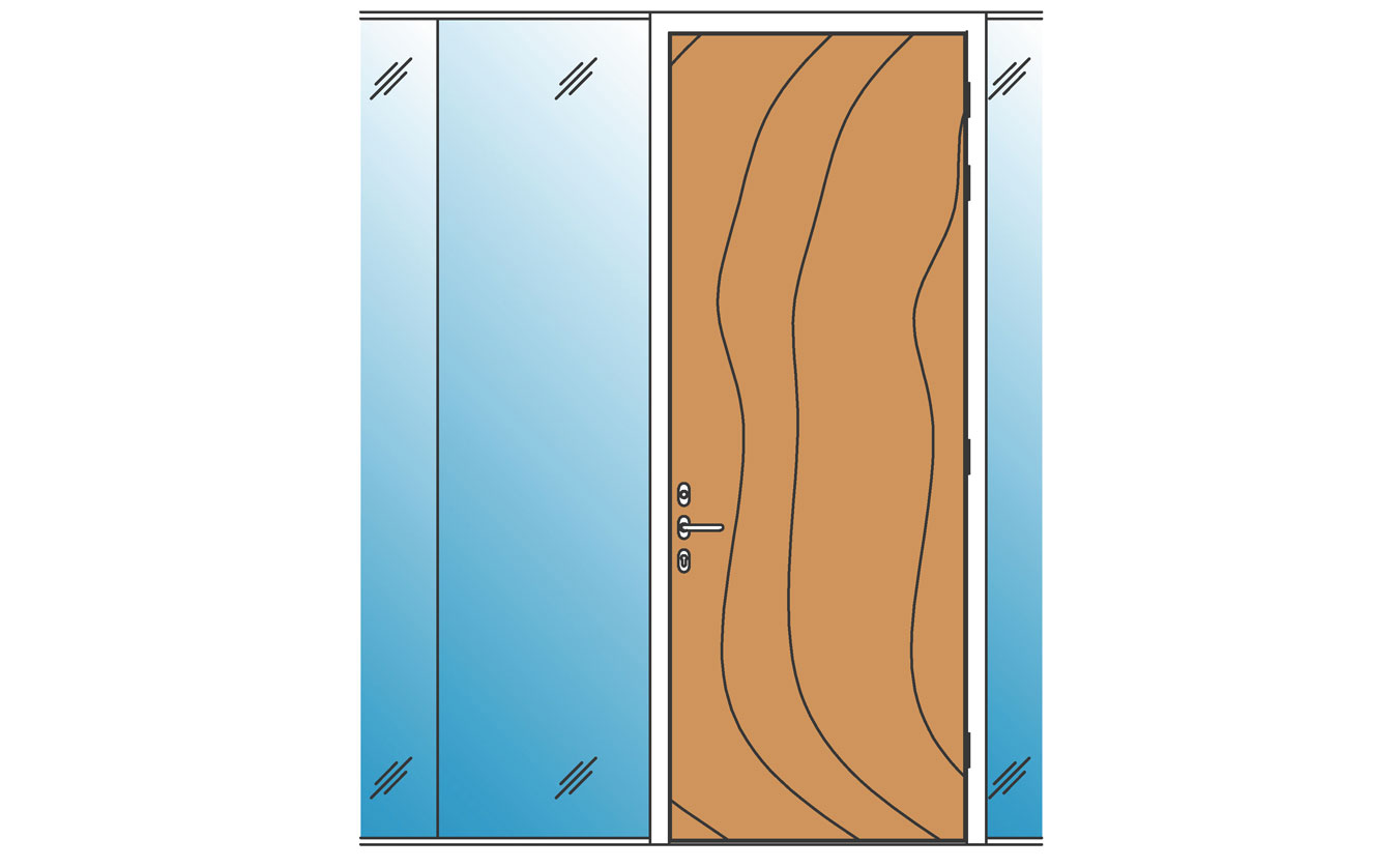 Timber Swing Door Elevation