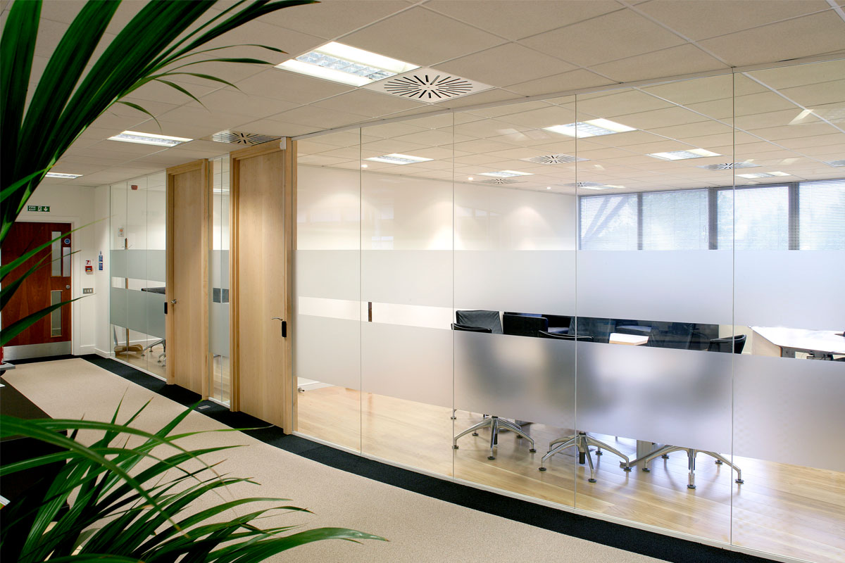 Customized Frosting in Glass Walls - Lack of Visual Privacy