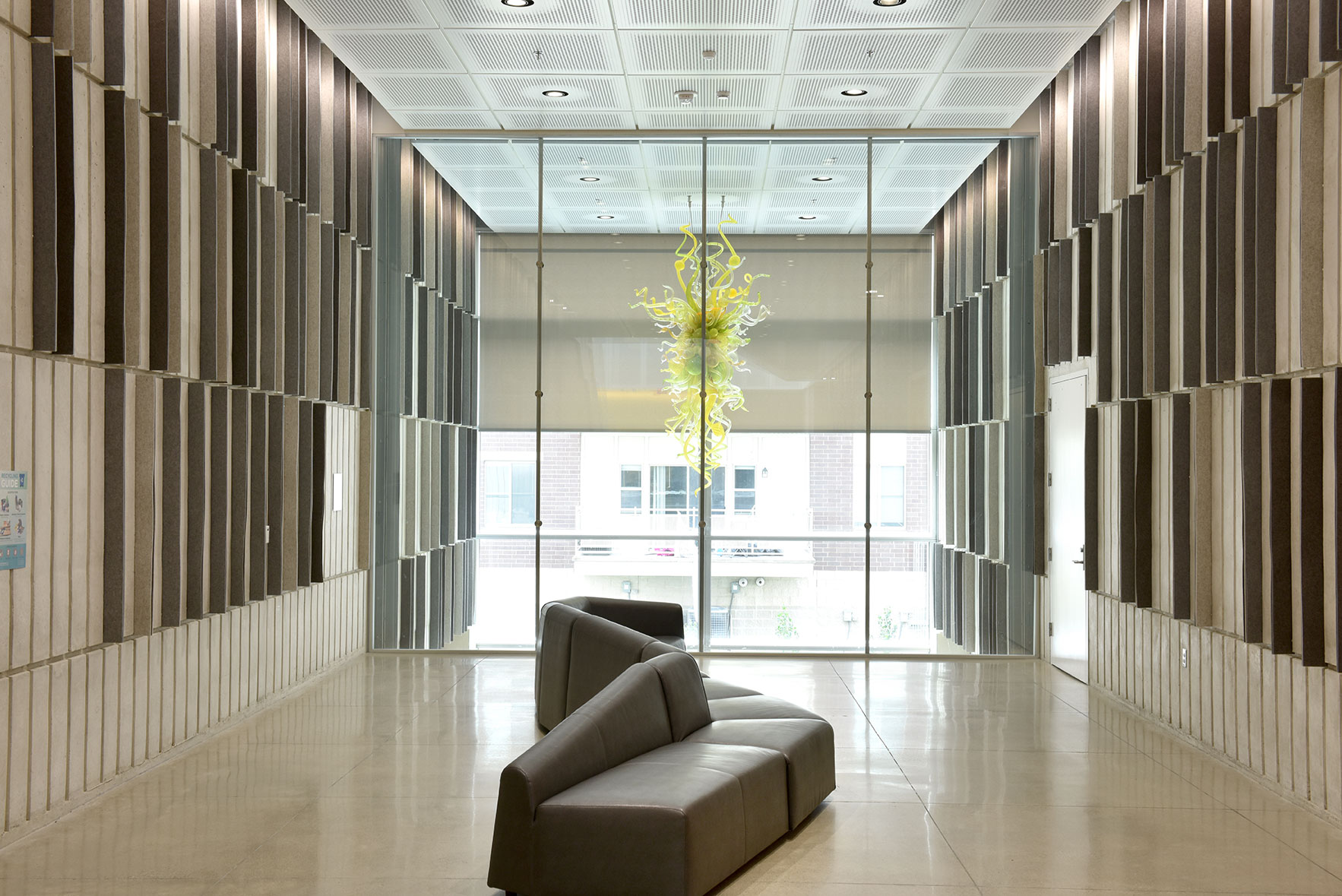 Glass Lobby Walls for Natural Light