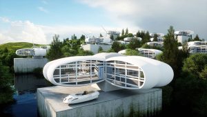 futuristic city 3D