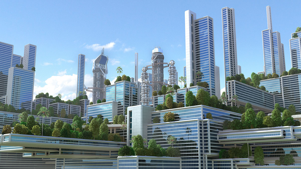 Futuristic 3D Buildings