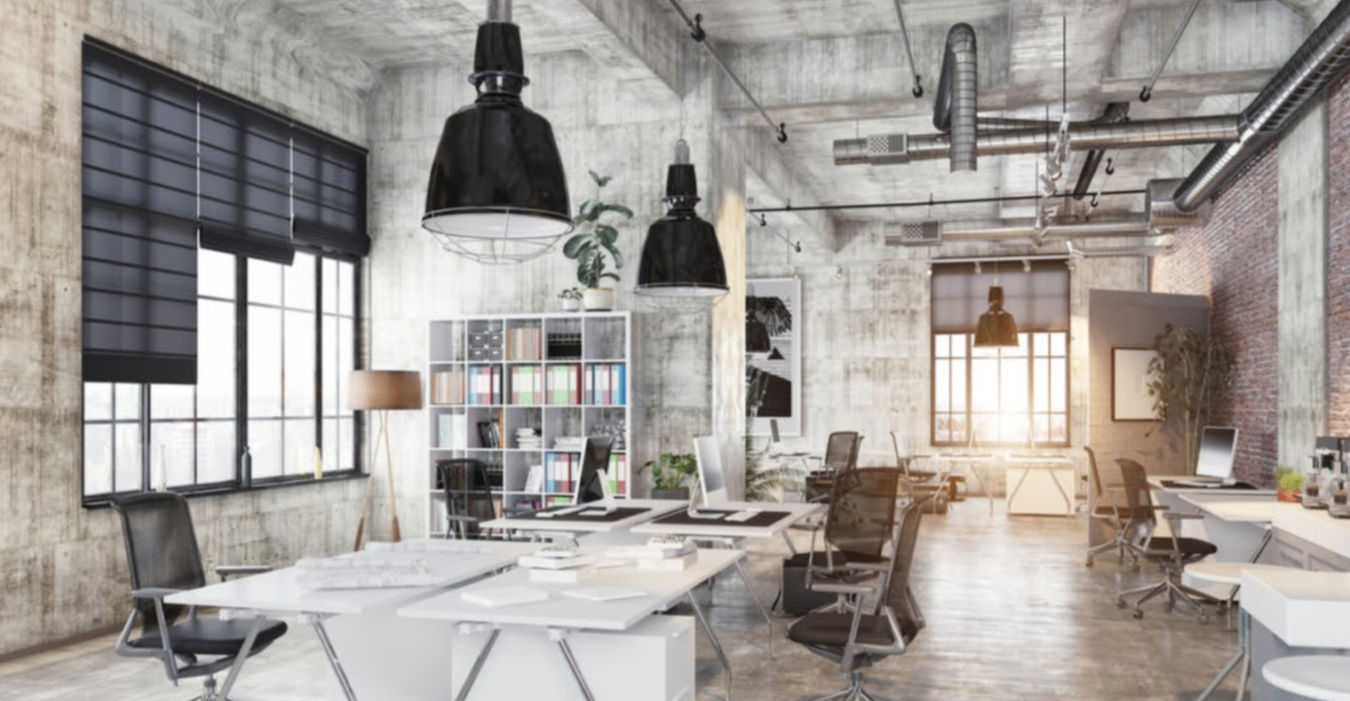 Soft brown walls and natural wood elements encourages productivity