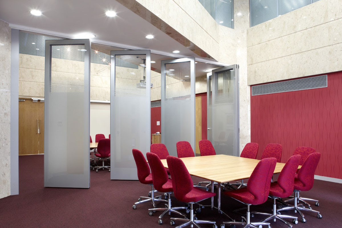 Conference Centers - Open Commercial Folding Glass Doors