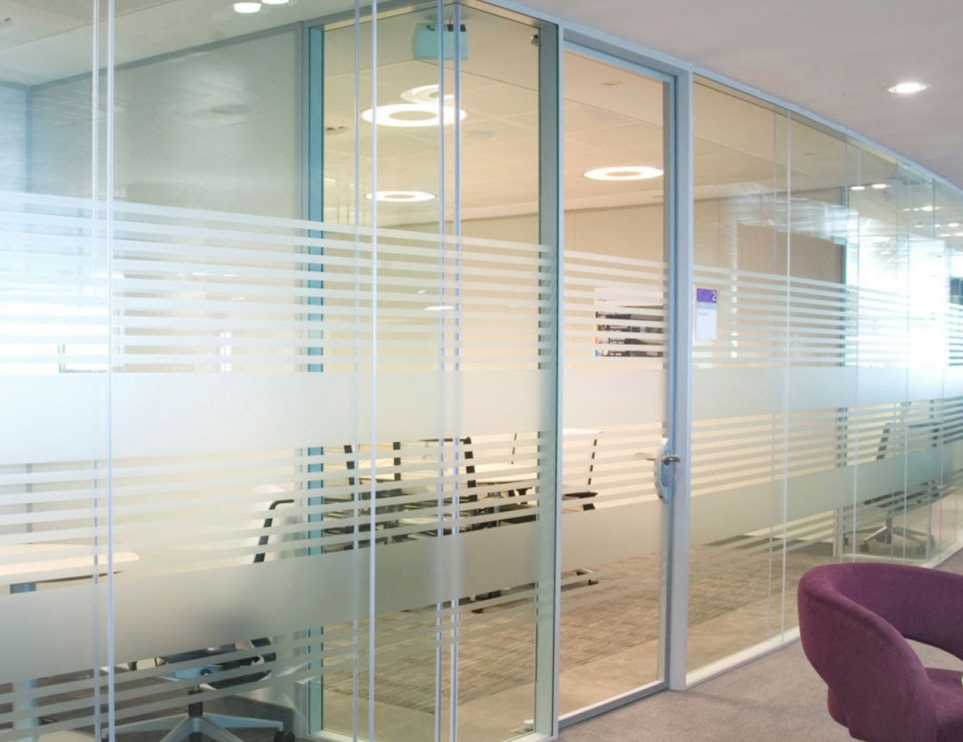 Full Height Glazed Partition System