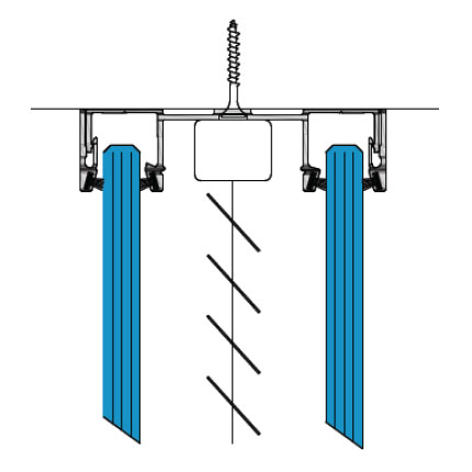 Standard Track Doulbe Glazed With Blinds Head