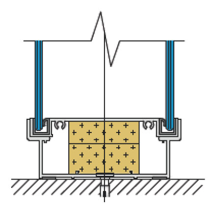 Glazing Partition Base At Floor