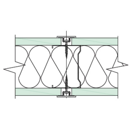 Solid Partition Straight Joint Horizontal