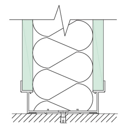 Solid Partition Base At Floor