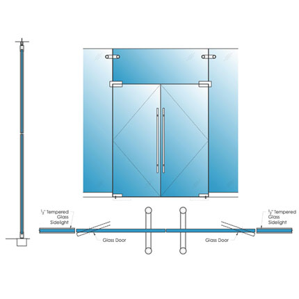 Pair Pivot Swing Door