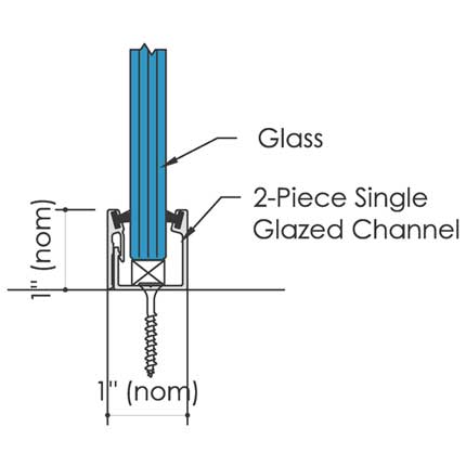 Standard Track Single Glazed Base 