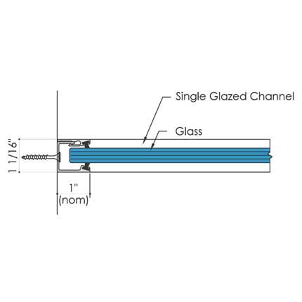 Standard Track Single Glazed Jamb 