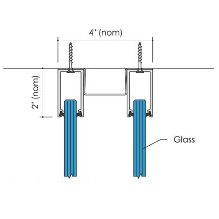 Standard Track Double Glazed Head 